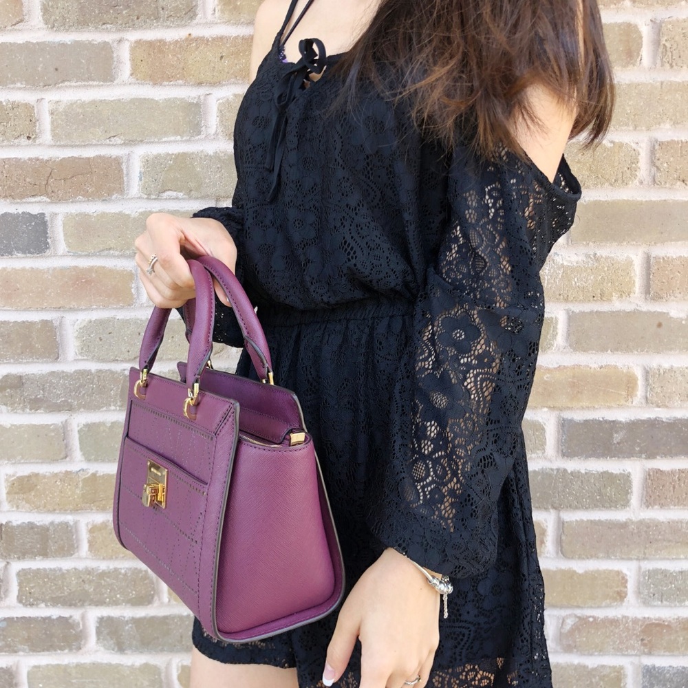 Gaby’sBags👜💕- Michael Kors SM Satchel Purple - Picture 5 of 8